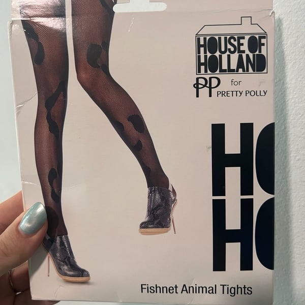 HOUSE OF HOLLAND × PRETTY POLLY / HENRY HOLLAND / FISHNET ANIMAL / LEOPARD / 2012 / DISCONTINUED /