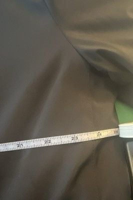 Bugatti Men's XL Black Solid Overcoat Button Front Point Collar Acrylic 25" 3