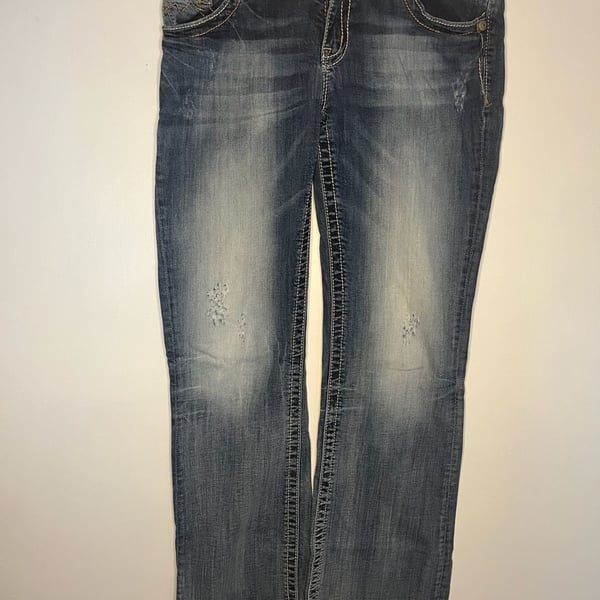 Miss Me Relaxed Bootcut Jeans Women's Size 29 Style XD1211B