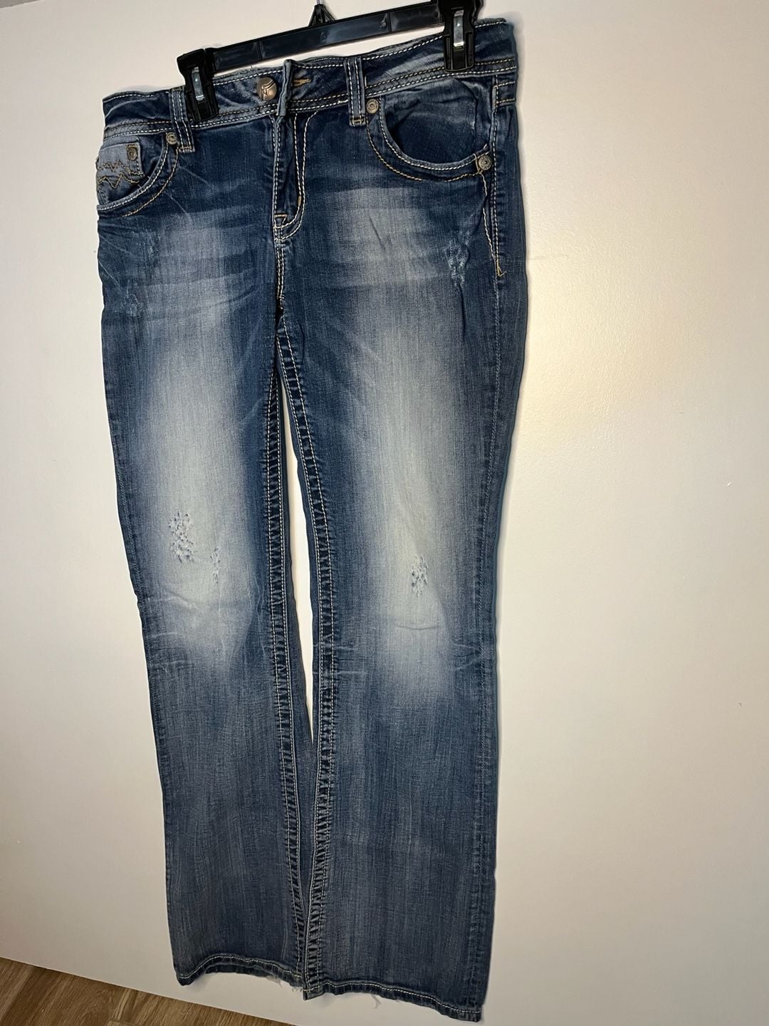 Miss Me Relaxed Bootcut Jeans Women's Size 29 Style XD1211B 5