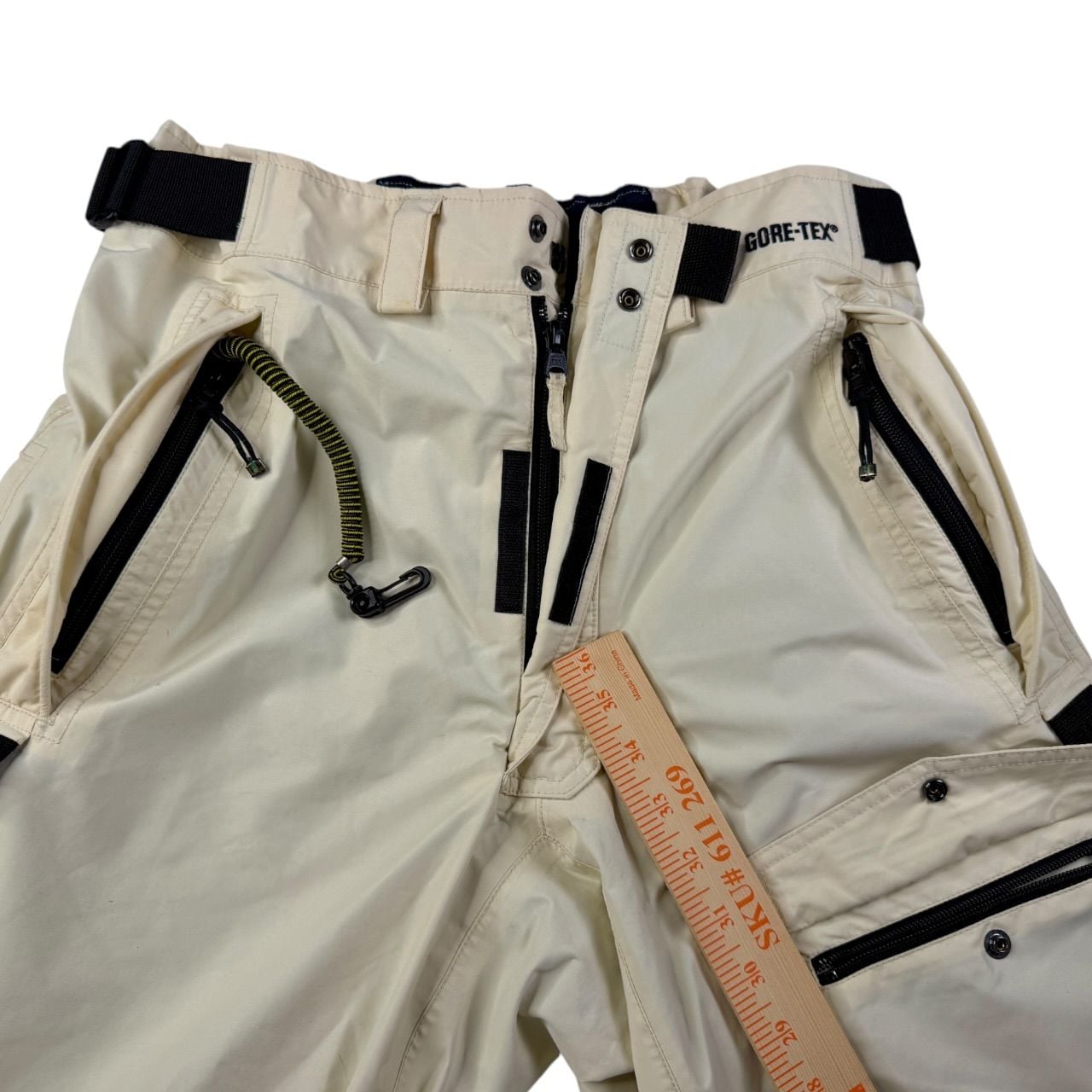 Vintage 90s Baggy Snowboard Pants Polo Sport RLX Cream Cargo Size M 5