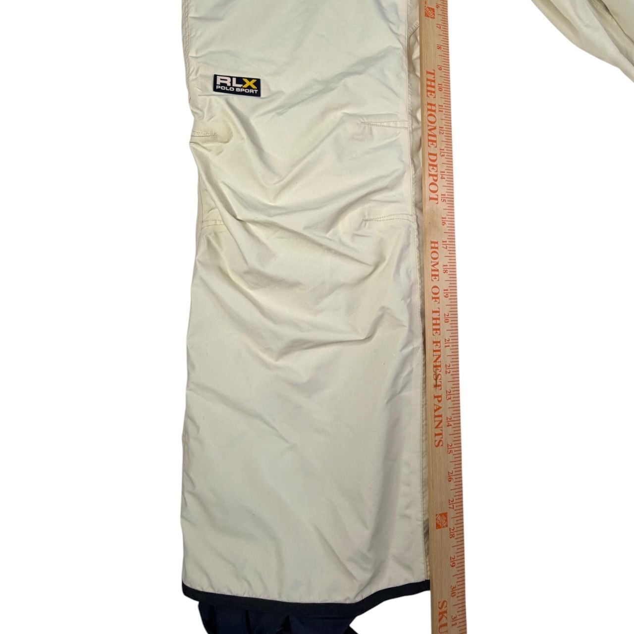 Vintage 90s Baggy Snowboard Pants Polo Sport RLX Cream Cargo Size M 7