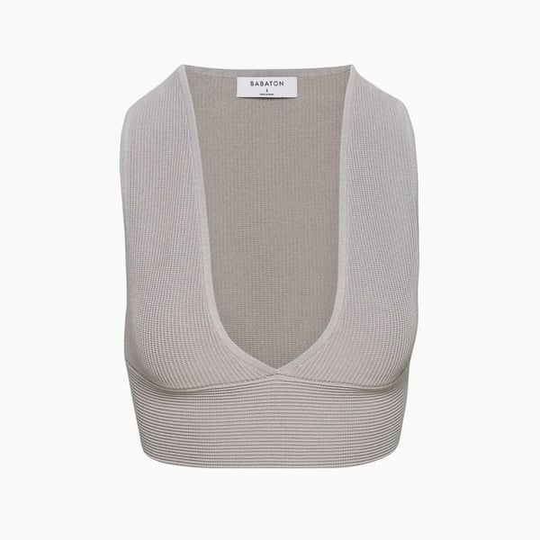 Babaton Sculpt Knit Deep V Tank Top