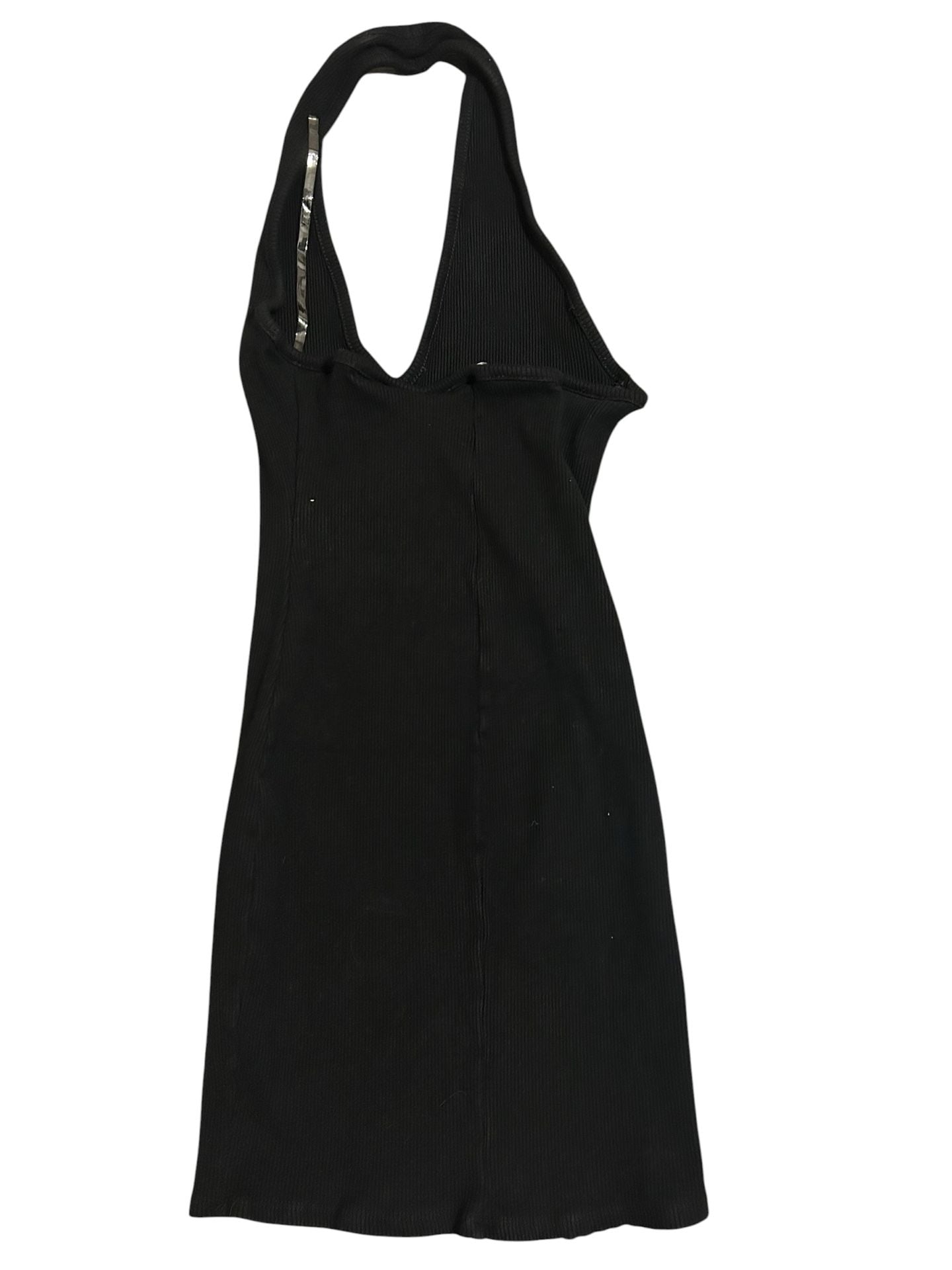 Fashion Nova Ribbed Black Halter Mini Dress 3