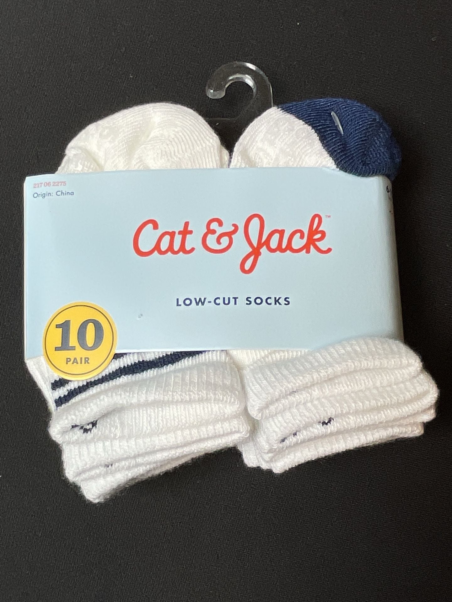 2 packs of Cat & Jack Low-Cut Socks 10-Pair Pack Size 6-12M 4