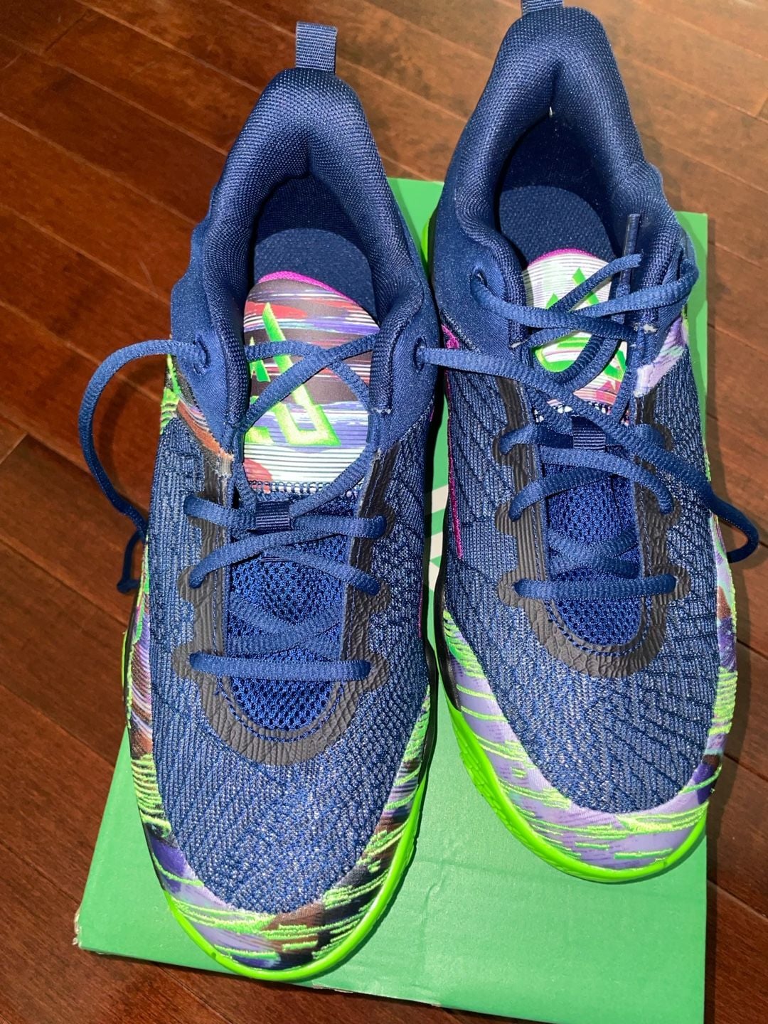 Nike Giannis Immortality 4 KC (GS) Blue Void/Black-Green Strike Youth Size 6.5Y 3