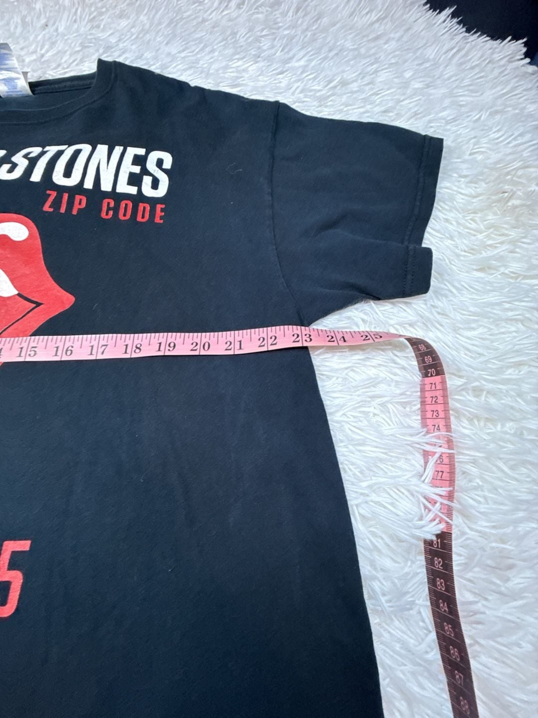 Gildan Ultra Cotton The Rolling Stones Zip Code USA Tour 2015 Black T-Shirt XL 4
