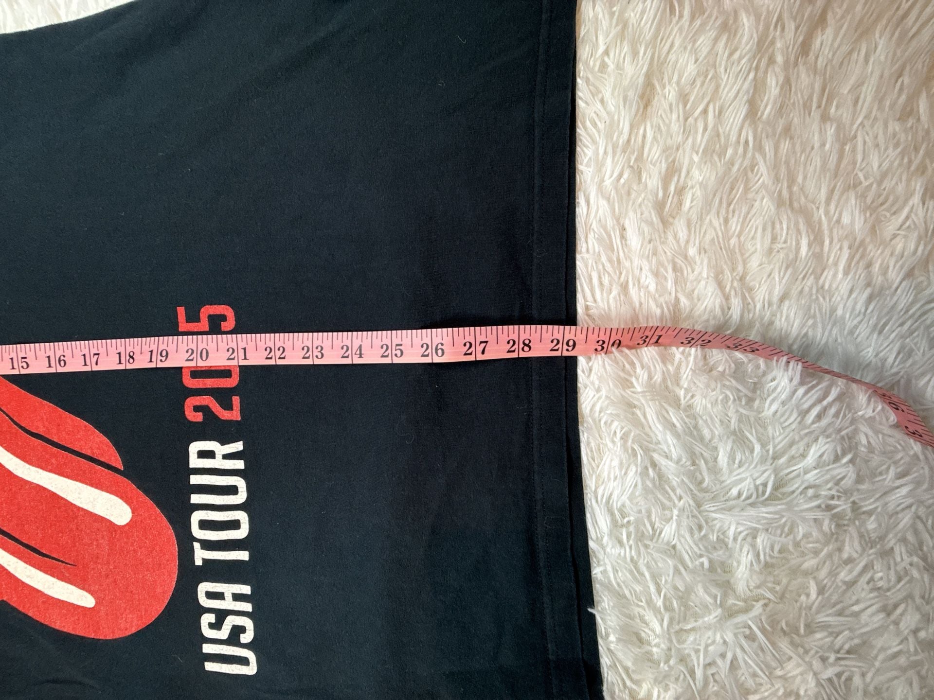Gildan Ultra Cotton The Rolling Stones Zip Code USA Tour 2015 Black T-Shirt XL 5
