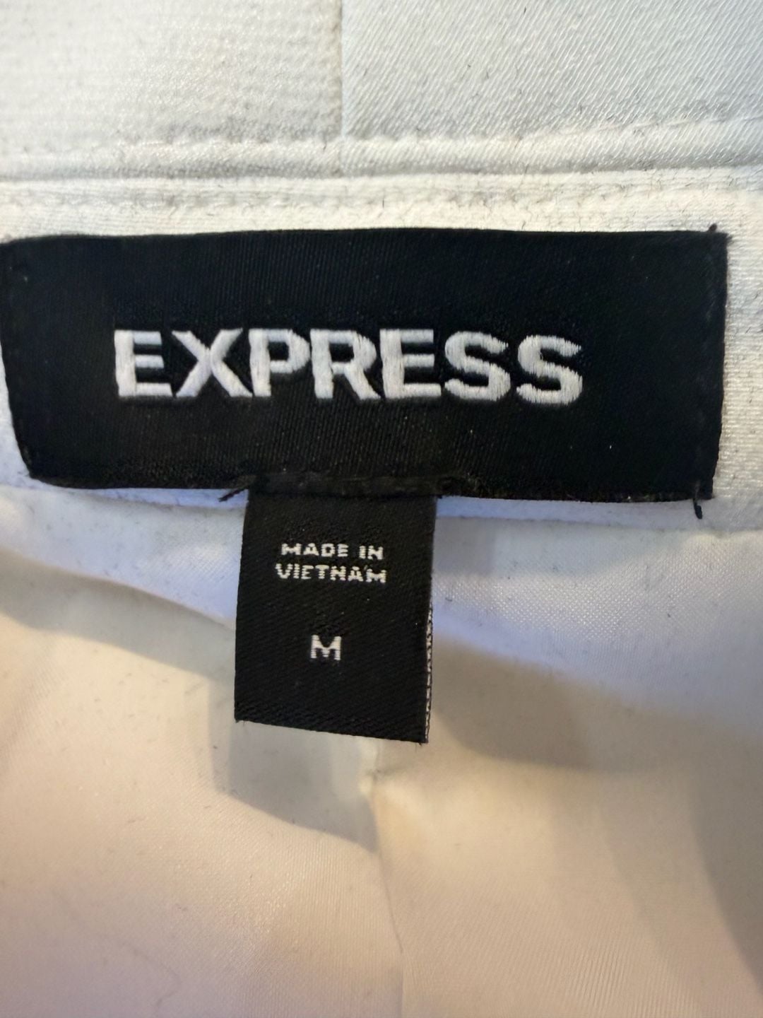 Express White Pleated Accent Blazer Jacket Size M 4