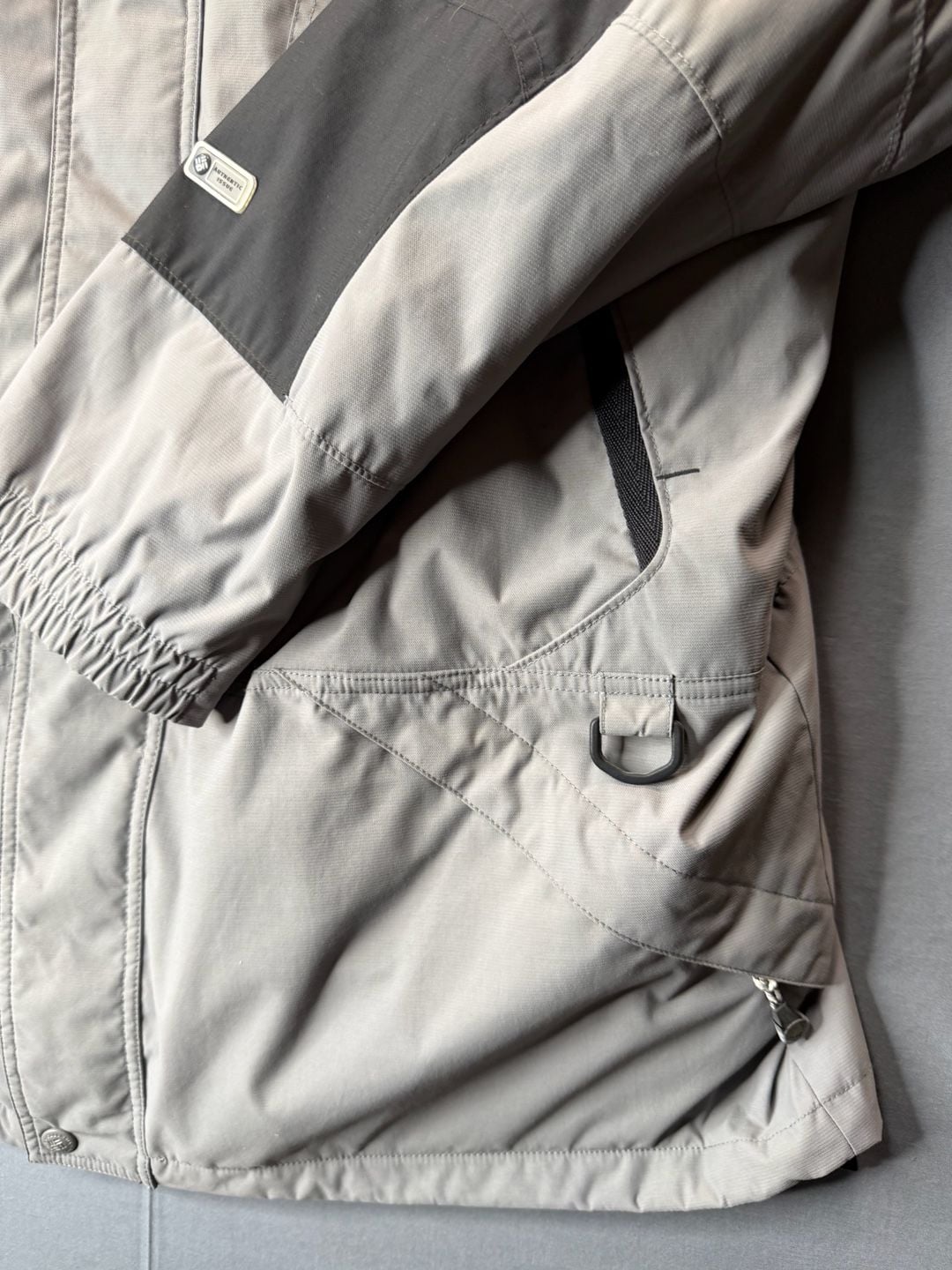 VTG Columbia Sportswear Gray Interchange Fleece Lined Winter Jacket Men's XL 4