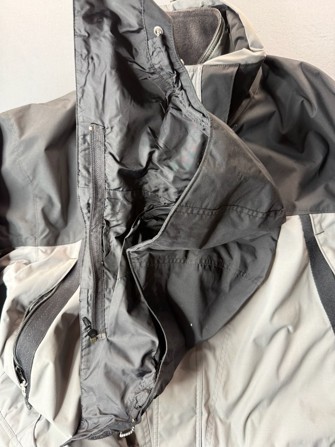 VTG Columbia Sportswear Gray Interchange Fleece Lined Winter Jacket Men's XL 5