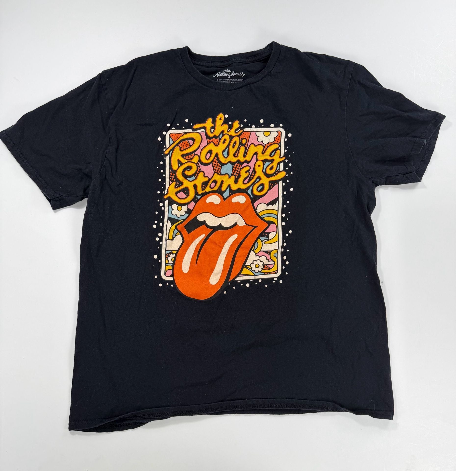 The Rolling Stones XL Black Tongue Tour Mick Jagger Rock Band T-Shirt 2