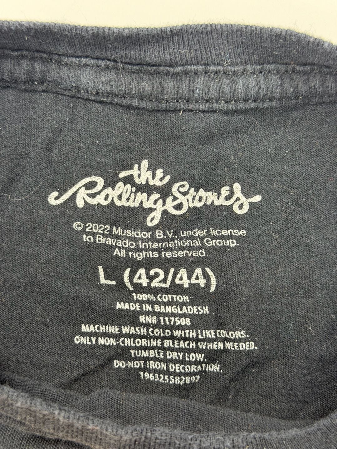 The Rolling Stones XL Black Tongue Tour Mick Jagger Rock Band T-Shirt 3