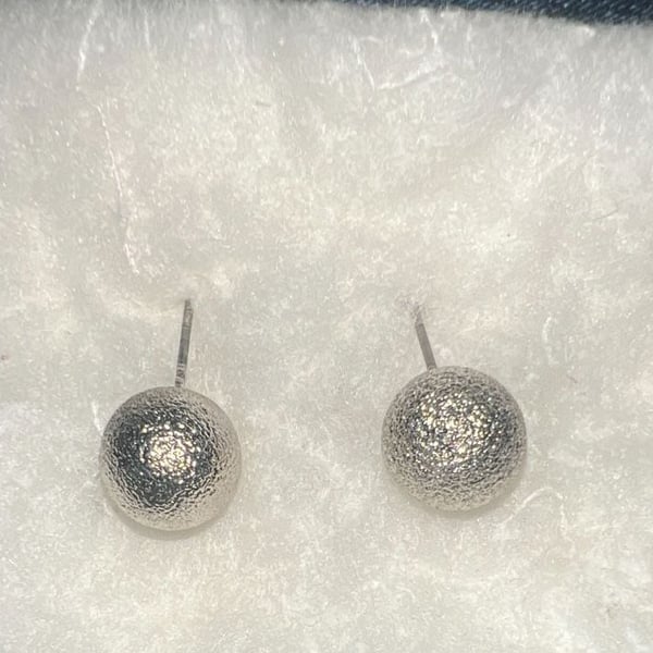 Monet Jewelry 13mm Textured Ball Stud Earrings