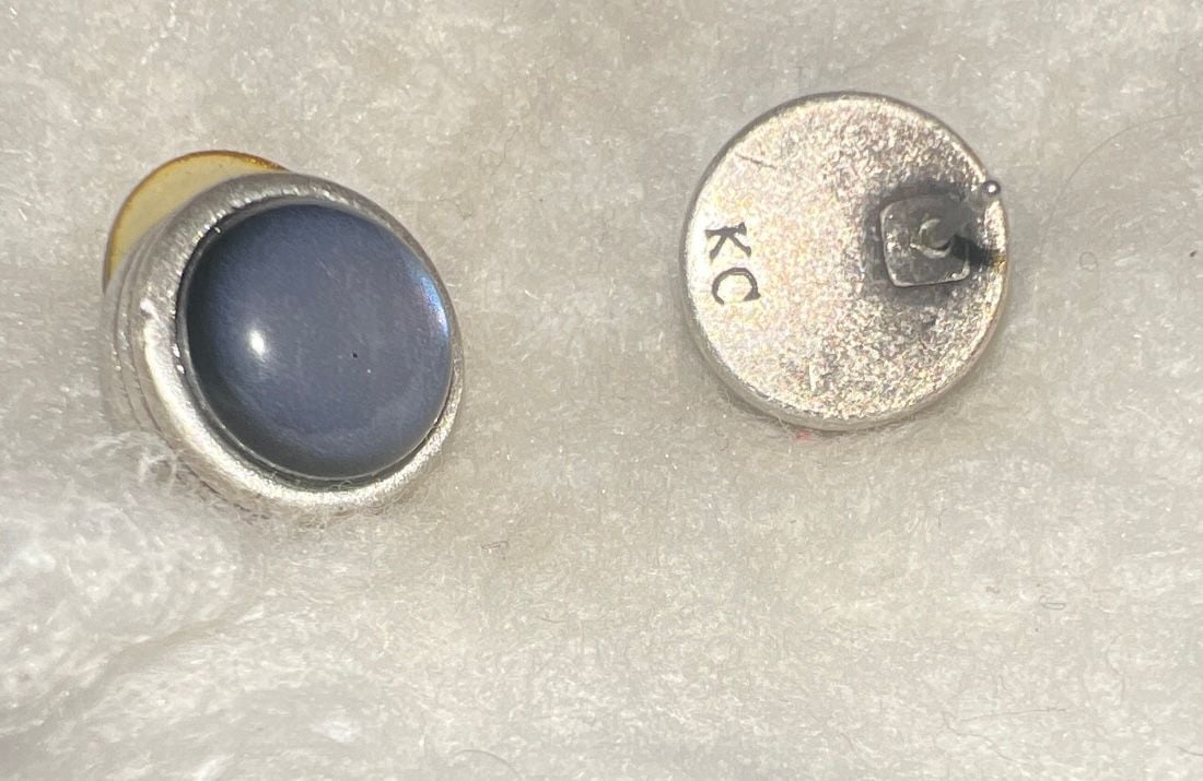 Blue Curaçao Dichroic earrings 3