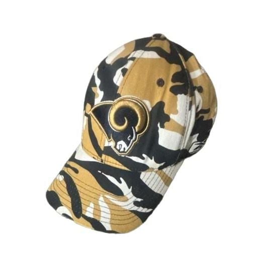 Rams NFL Reebok Multi Color Stadium Camo Flex Fit Hat Cap 2