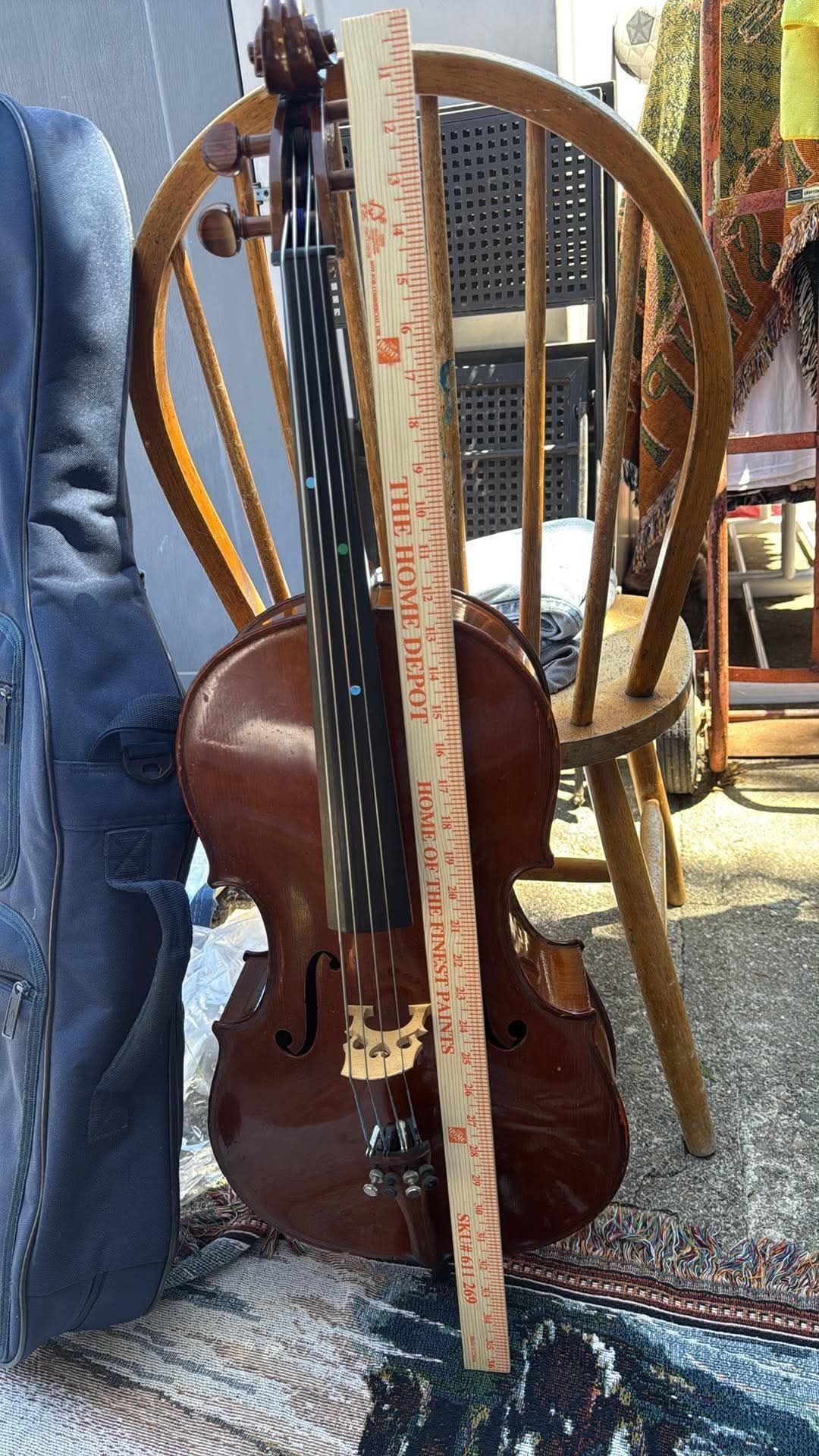 Roland Feller 1/4 Size Cello San Francisco w/ Blue Gig Bag Aubert Bridge 11