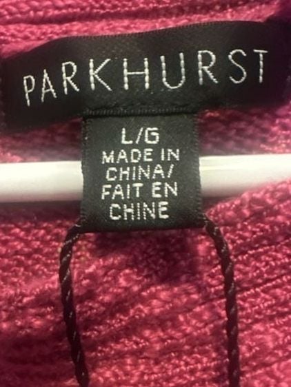 Parkhurst 16680 Gypsy Pink Three-Quarter-Sleeve Pointelle Pull-On Sweater 5