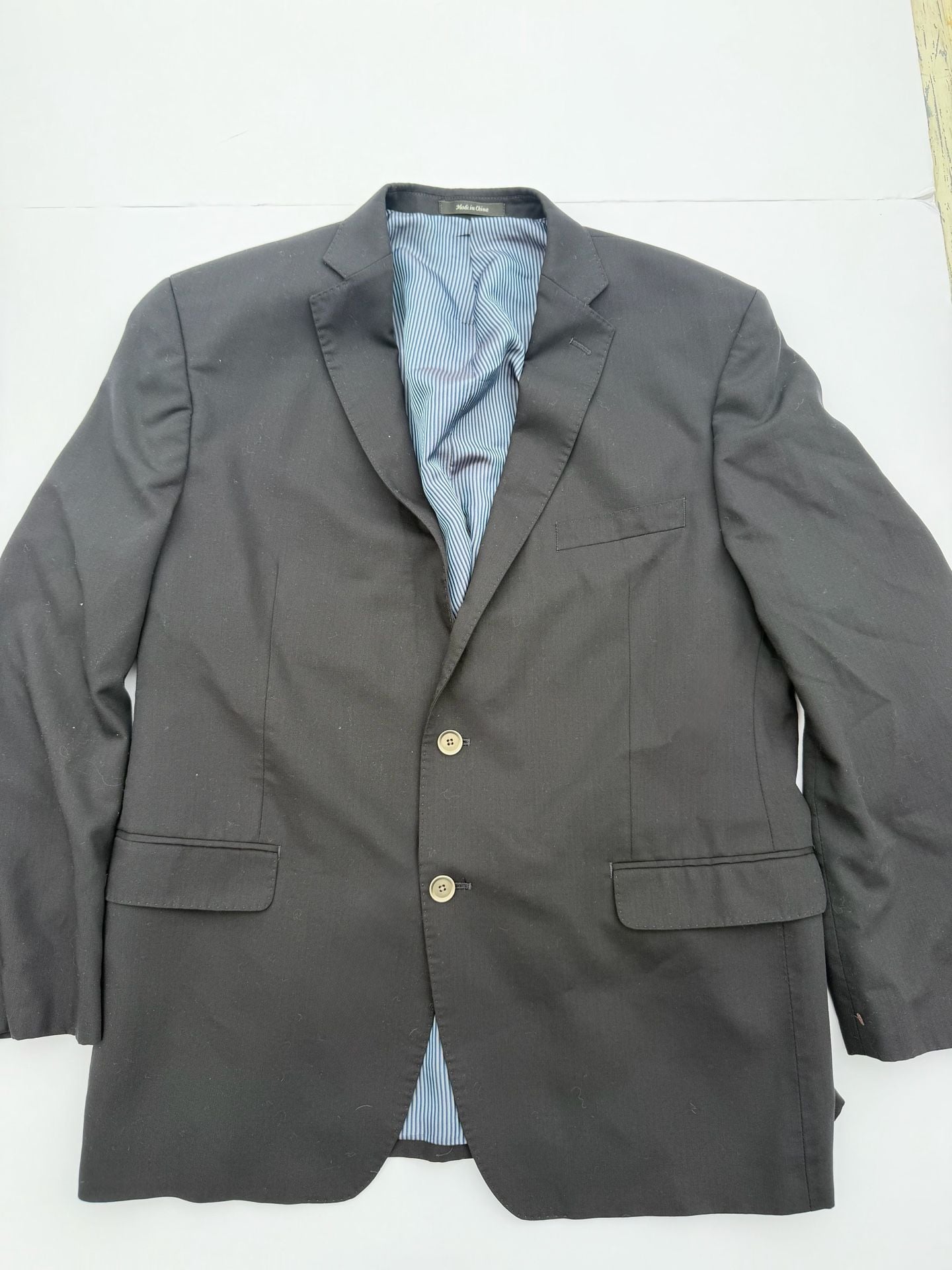 Calvin Klein Black Two Button Blazer Suit Jacket Coat 2