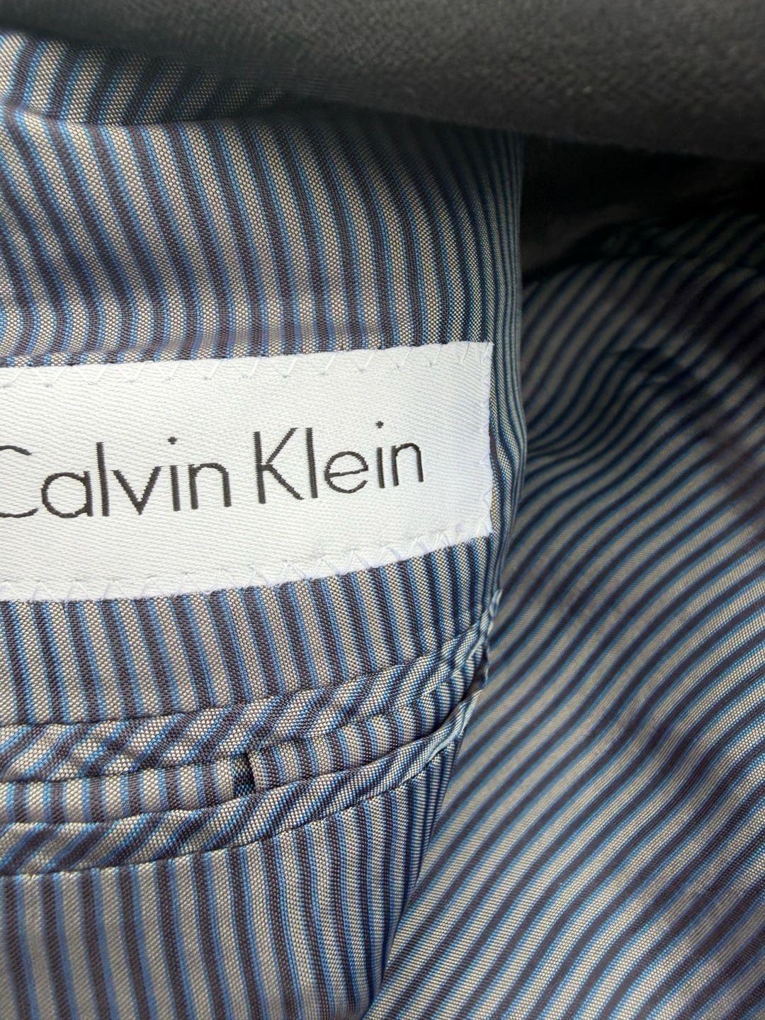 Calvin Klein Black Two Button Blazer Suit Jacket Coat 3