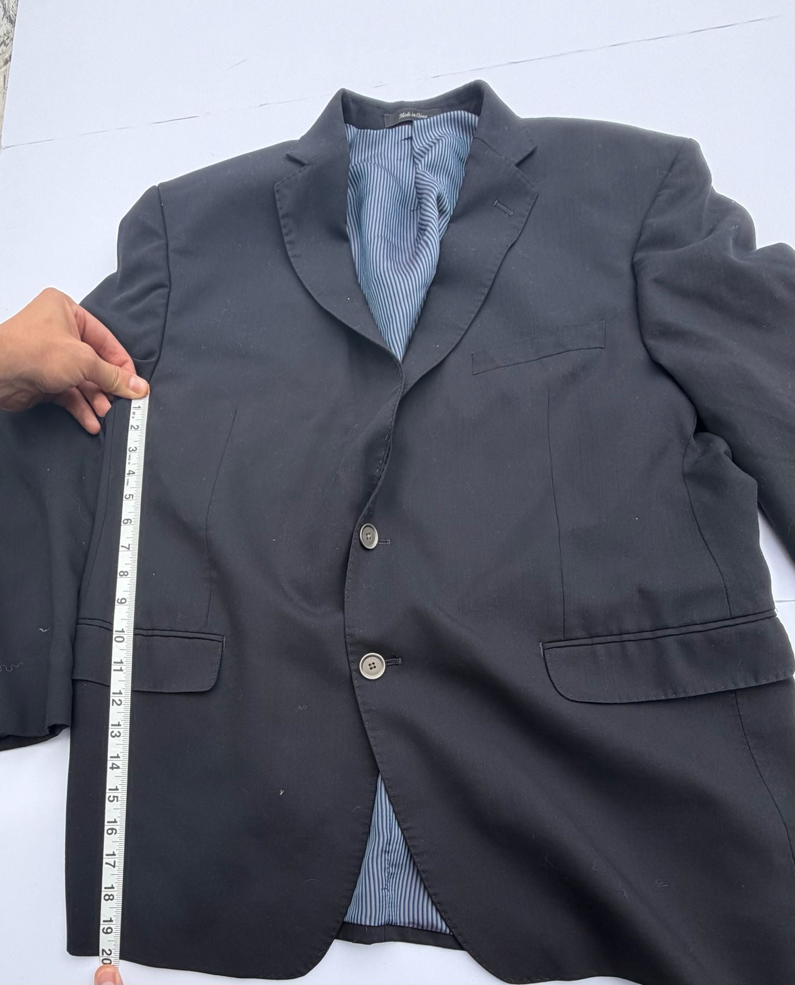 Calvin Klein Black Two Button Blazer Suit Jacket Coat 7