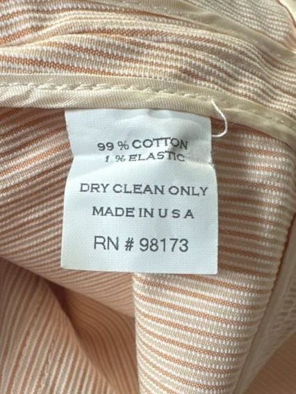 Worth New York Pink and White Striped Cotton Button Front Blazer Jacket Size 12 8