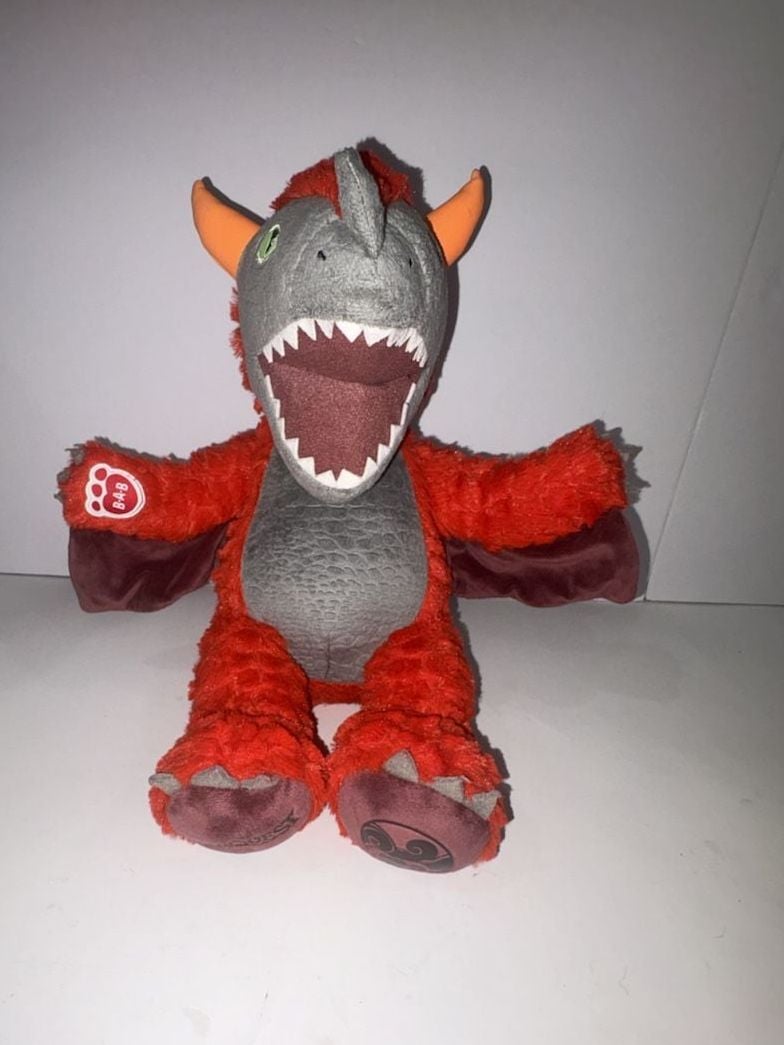 Build-A-Bear MagiQuest Charlock Red Dragon Plush Stuffed Animal 1