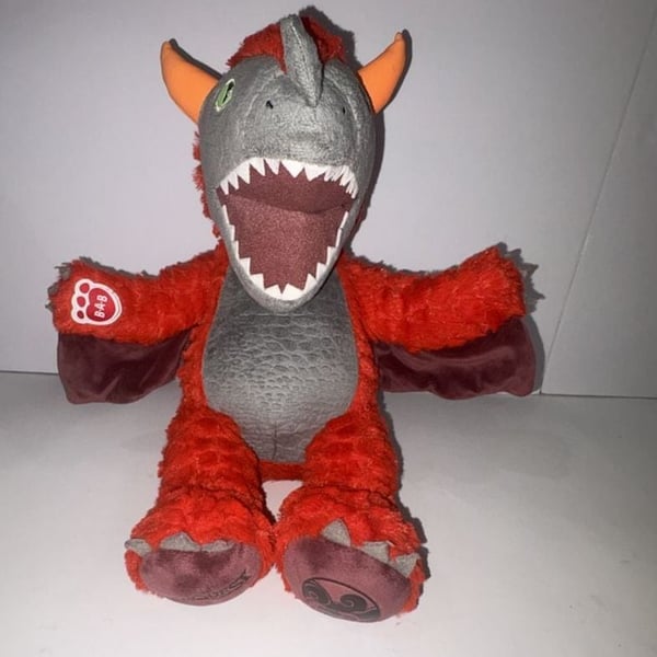 Build-A-Bear MagiQuest Charlock Red Dragon Plush Stuffed Animal