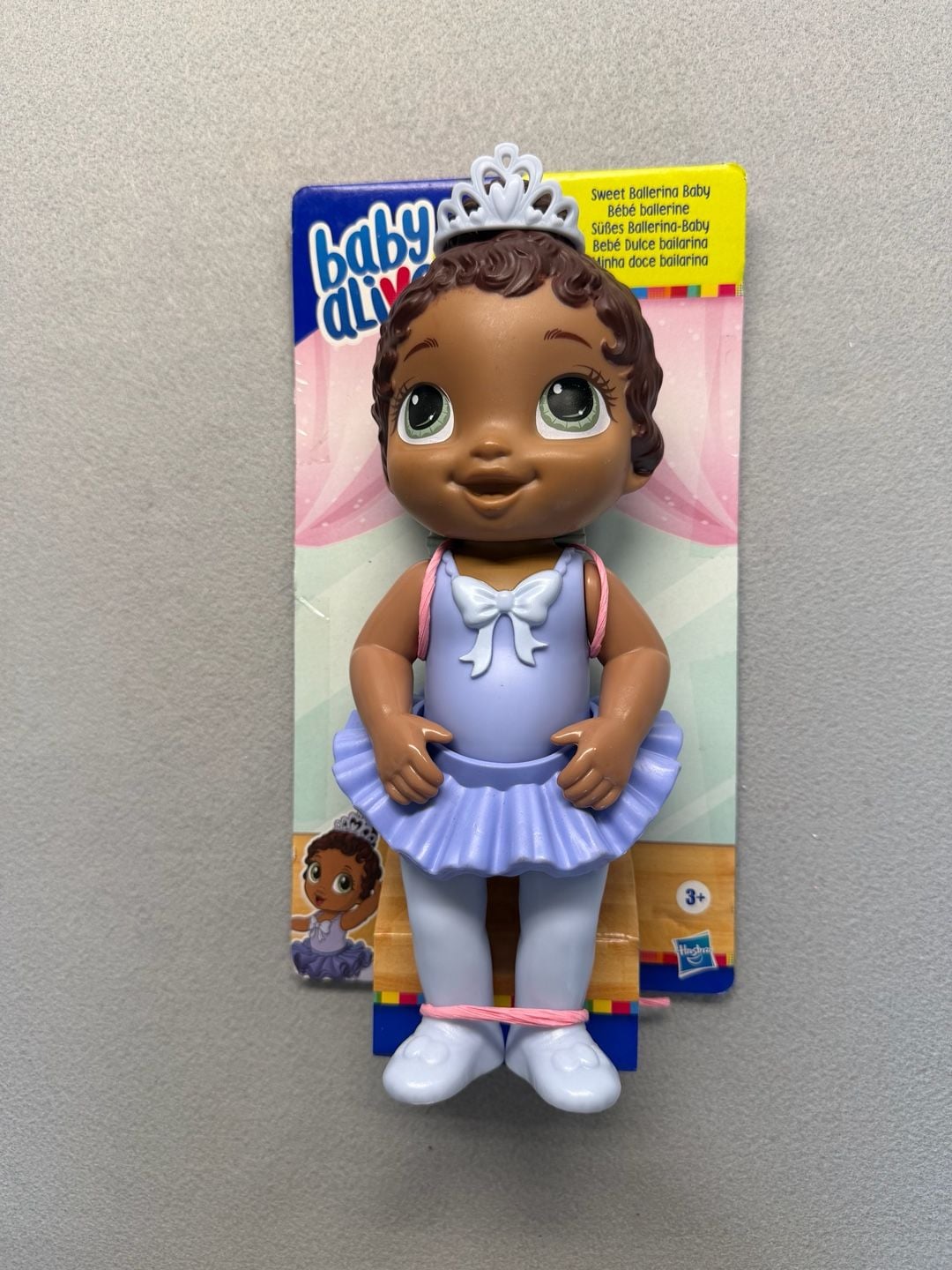 Baby Alive Sweet Ballerina Baby Doll, African American, Purple Tutu and Tiara 1