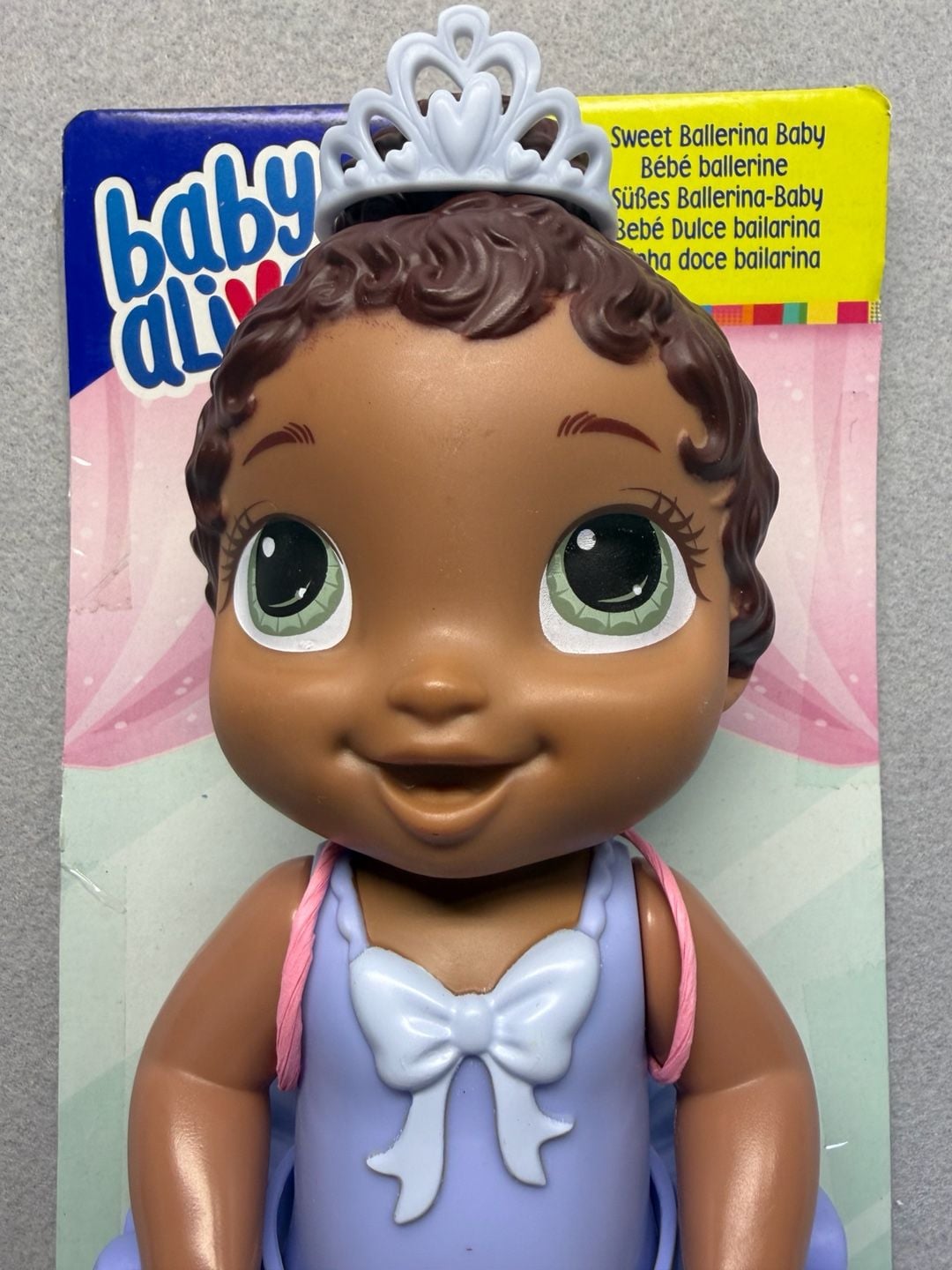Baby Alive Sweet Ballerina Baby Doll, African American, Purple Tutu and Tiara 2