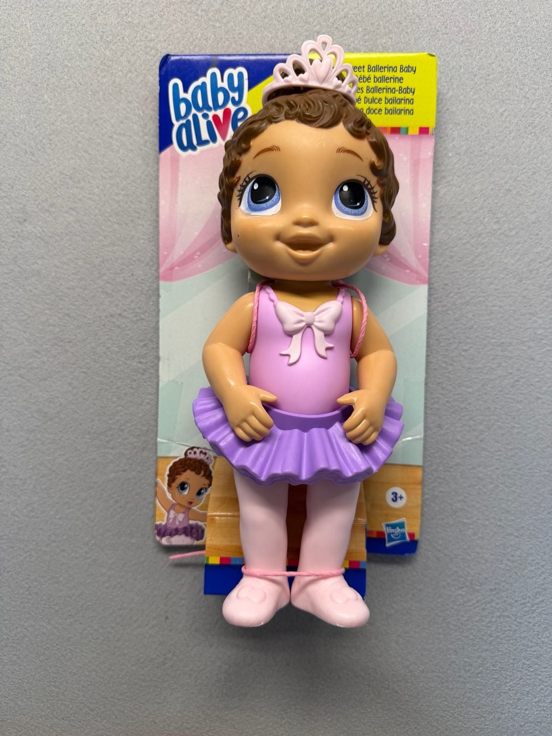 Baby Alive Sweet Ballerina Baby Doll Brown Hair Blue Eyes Hasbro 1