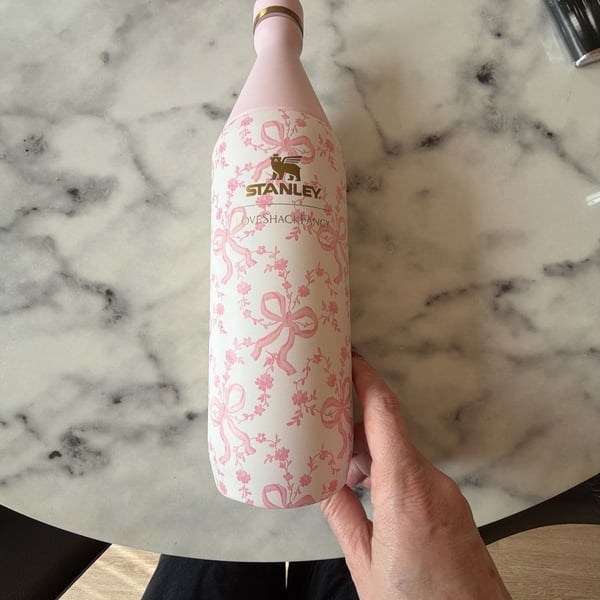 Stanley x LoveShackFancy Holiday All Day Slim Bottle Blooming Heirloom