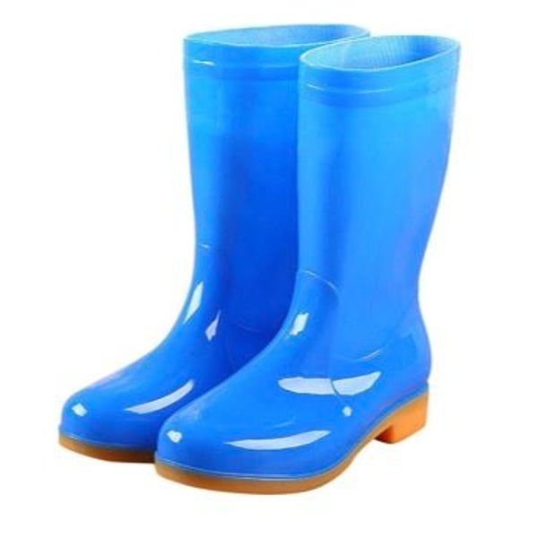 PVC High Tube Adult Womens Rain Boots Waterproof And... From Longda007,