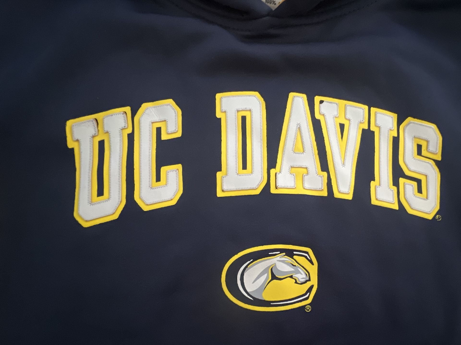 Pro Edge by Knights Apparel UC Davis Aggies Navy Hoodie Sweatshirt Size M 8/10 4