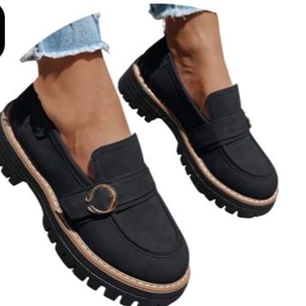Dakaela Womens Penny Loafers Chunky