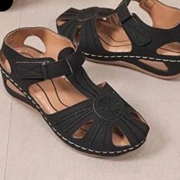 Women Sandals Summer Sandals For 2025 Closed Toe Comfort Dressy Fisherman Sandal Casual Bohemia Ankle Strap Hollow Out Outdoor Breathable With Arch Support Beach Shoe ,Us Size:9 - .com,