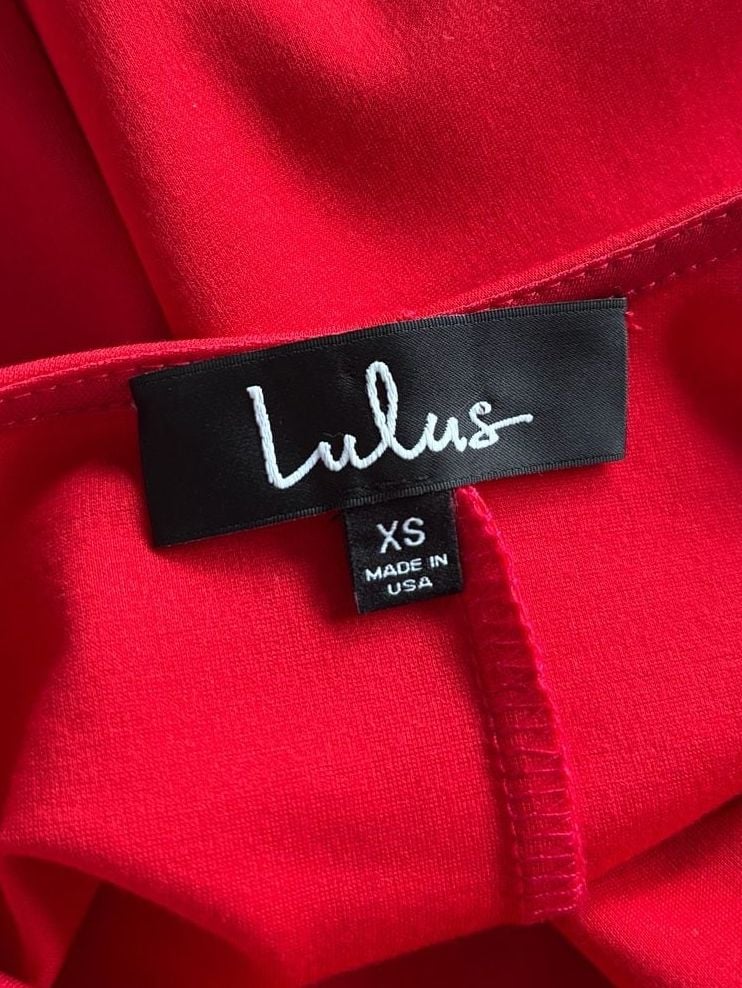 Lulus Red Scoop Neck Backless Bodycon Midi Dress KD8670BLU 4