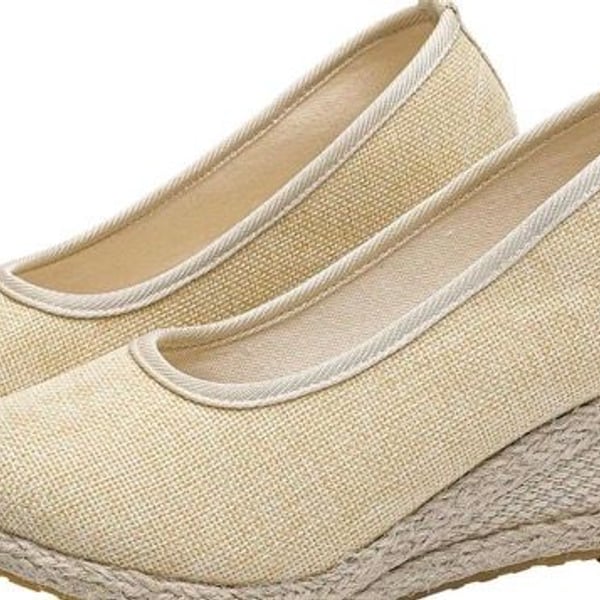 Ballerine Donna Zeppe in Tela Ballerina
