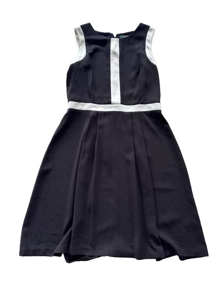 Lauren Ralph Lauren Black and White Sleeveless Dress Size 4 2