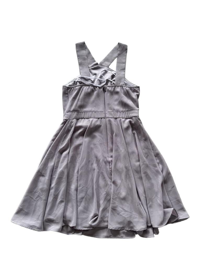 Lulus Forevermore Gray Halter Skater Mini Dress 4