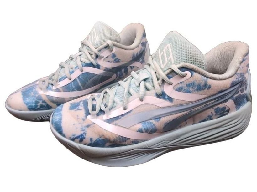 PUMA Stewie 2 Water Women's Basketball Shoe Aqua Blue Tie Dye 7.5W/6Y 2