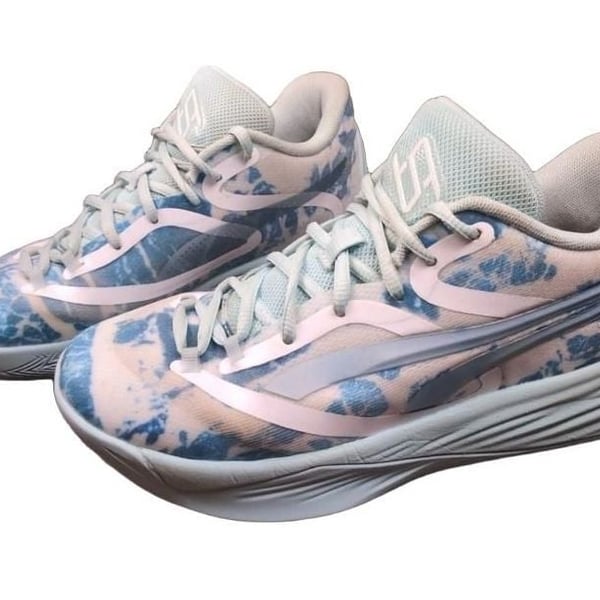 PUMA Stewie 2 Water Women's Basketball Shoe Aqua Blue Tie Dye 7.5W/6Y