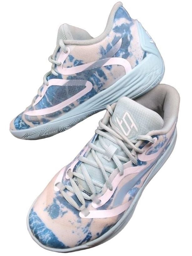 PUMA Stewie 2 Water Women's Basketball Shoe Aqua Blue Tie Dye 7.5W/6Y 3