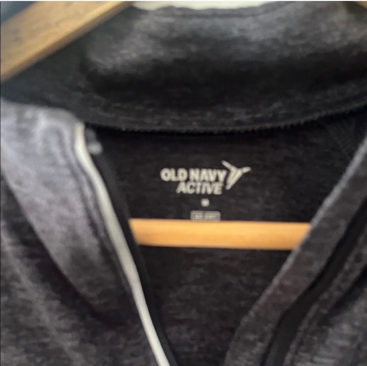 Old Navy Active Gray Space-Dye Quarter-Zip Athletic Pullover 3