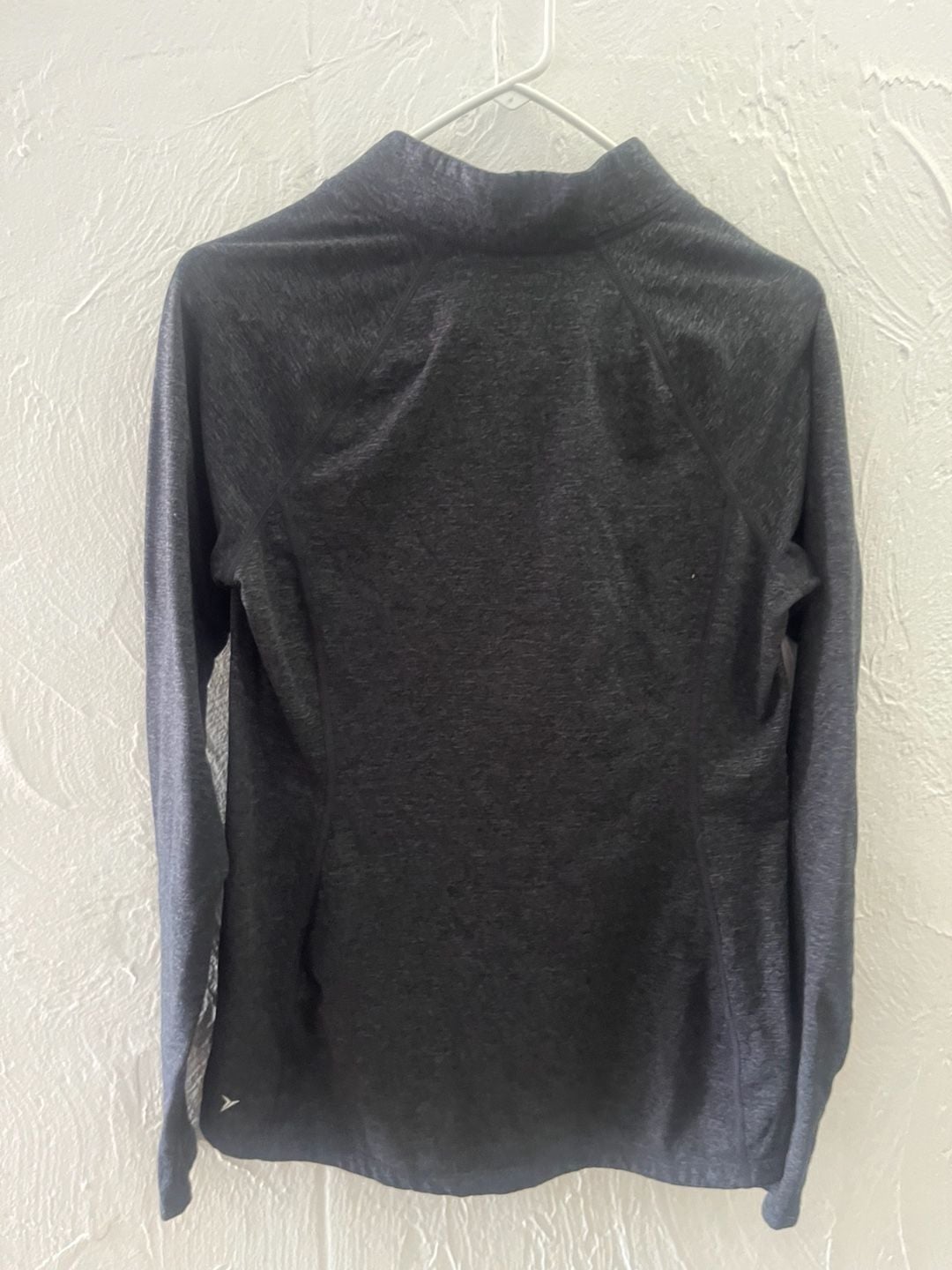 Old Navy Active Gray Space-Dye Quarter-Zip Athletic Pullover 6