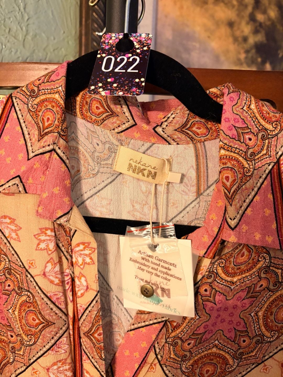 Nekane NKN Long Sleeve Paisley Print Maxi Shirt Dress 6