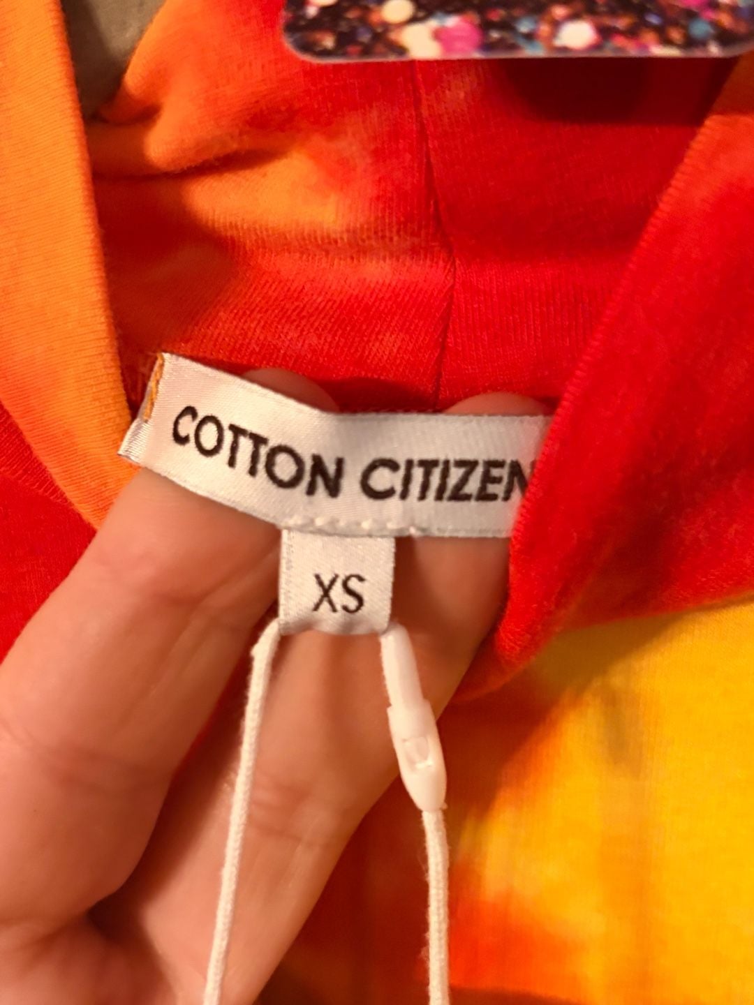 Cotton Citizen Long Sleeve Mock Neck Bodysuit Sunburst Tie Dye Size XS 6