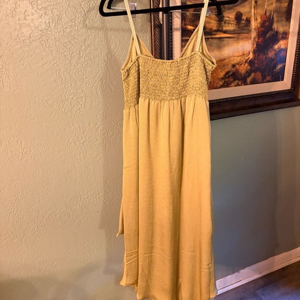 Nekane NKN Vestido De Tirantes Con Volantes Asimetricos UKUMARI Lime Dress Size M