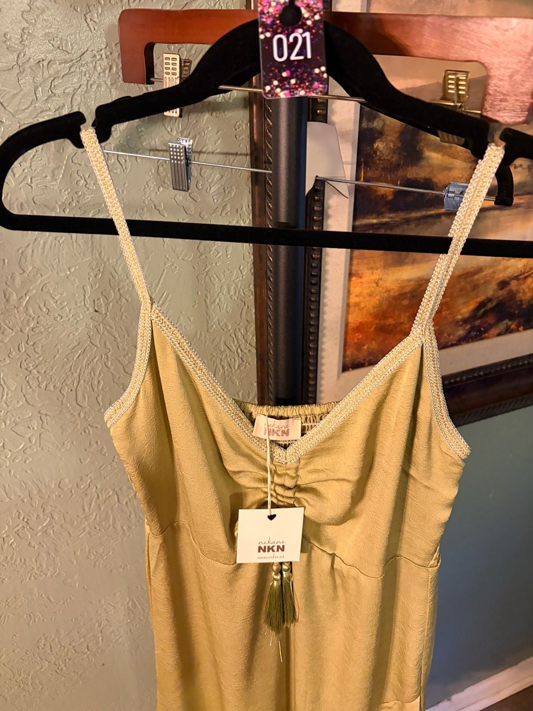 Nekane NKN Vestido De Tirantes Con Volantes Asimetricos UKUMARI Lime Dress Size M 5