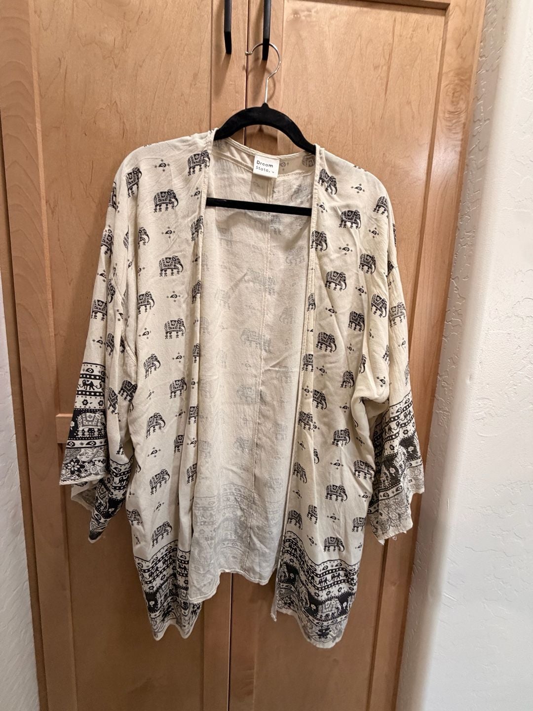 Women's Elephant Print Kimono Cardigan 2